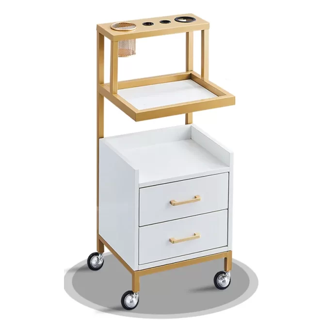 Barber Shop Salon Trolley Hairdresser white